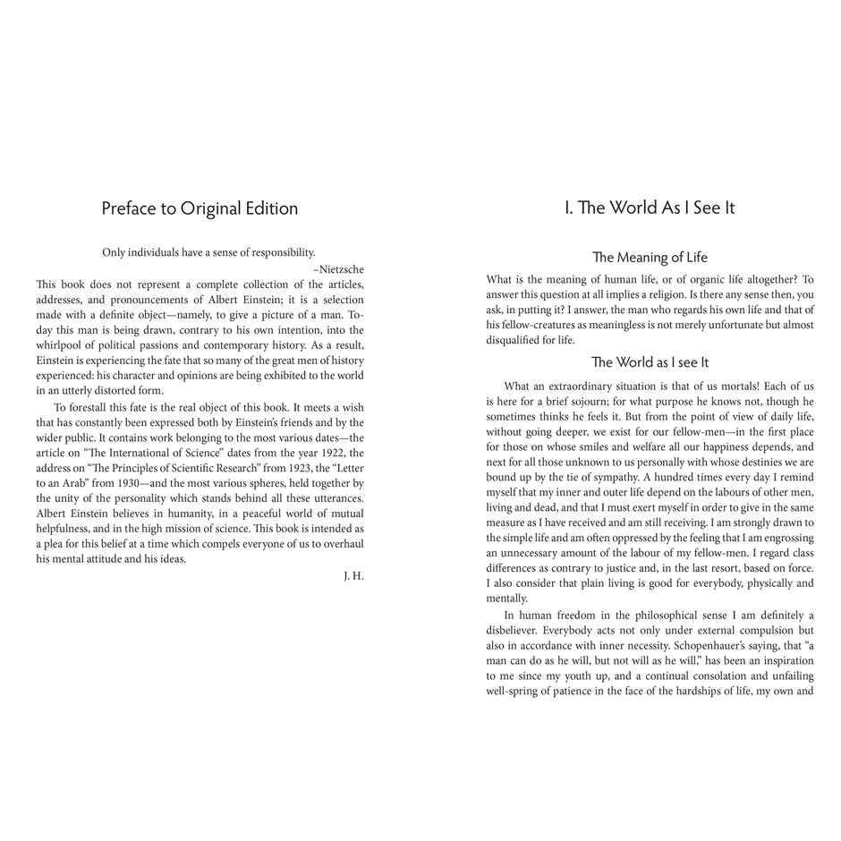 The World As I See It