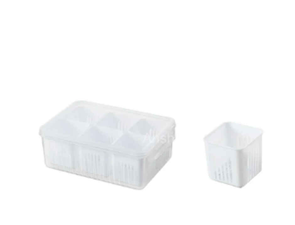 YELLOCUT Fridge Plastic Storage Box | White - 2 L