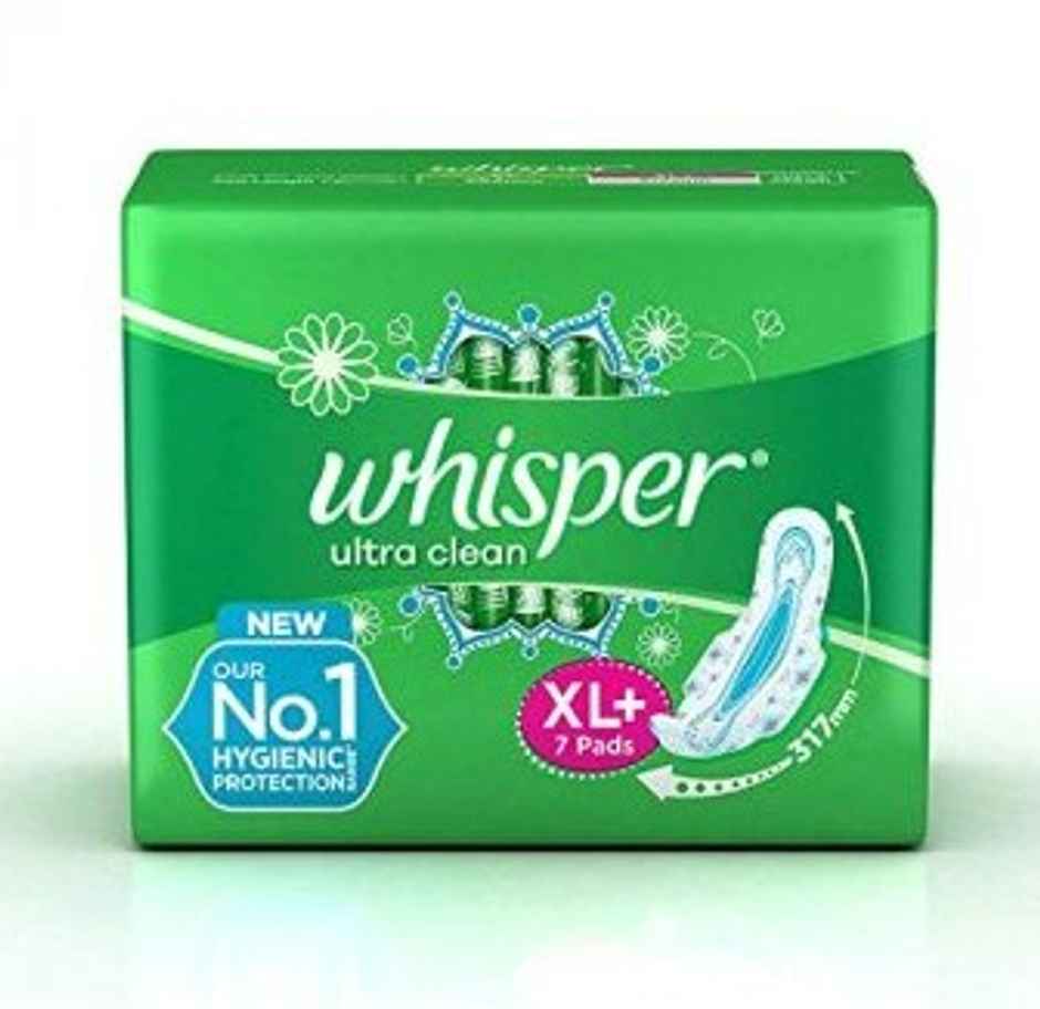 Whisper Ultra Clean Sanitary Pads - XL+