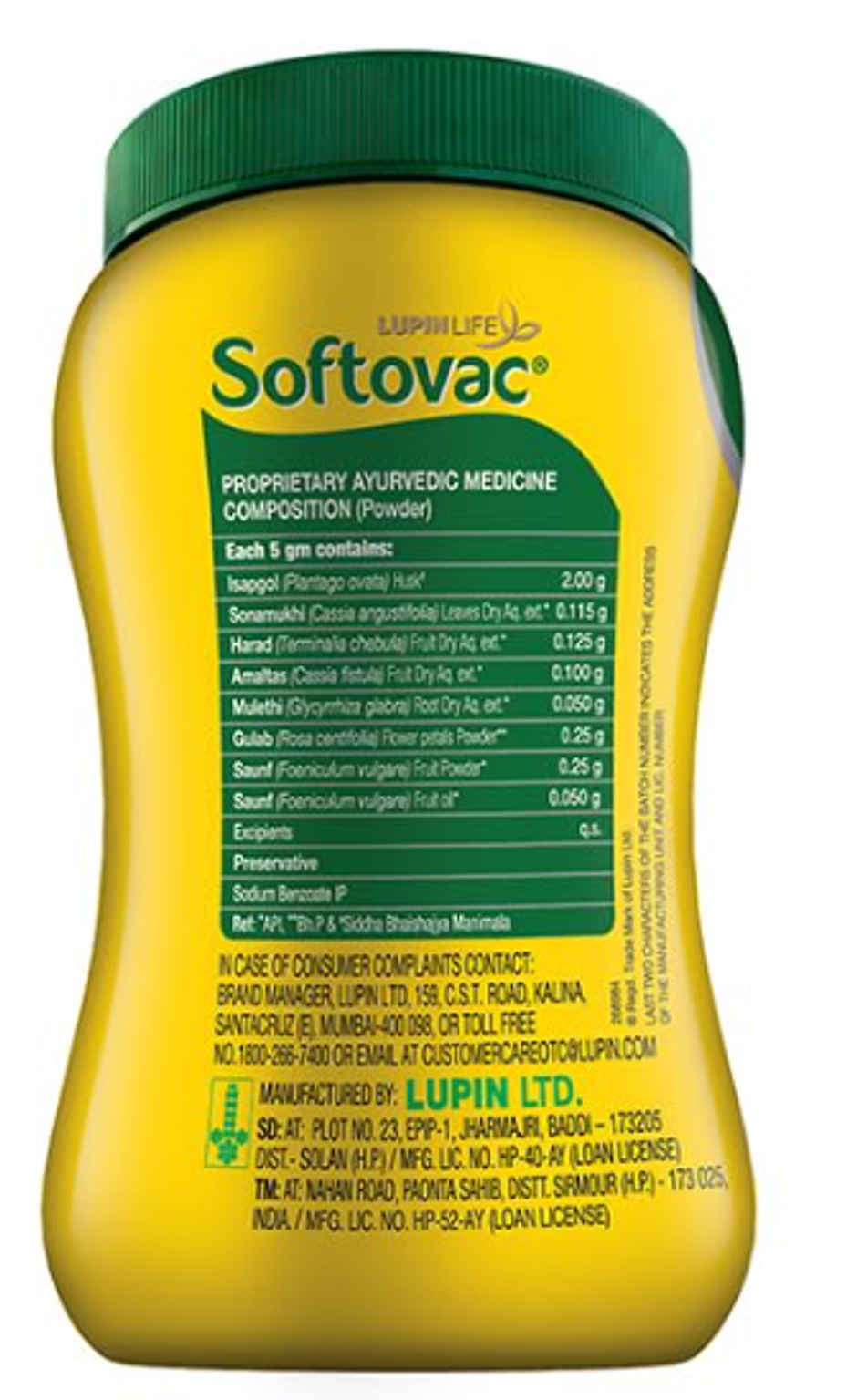 Softovac Isabgol Powder | Bowel Regulator Relief From Constipation