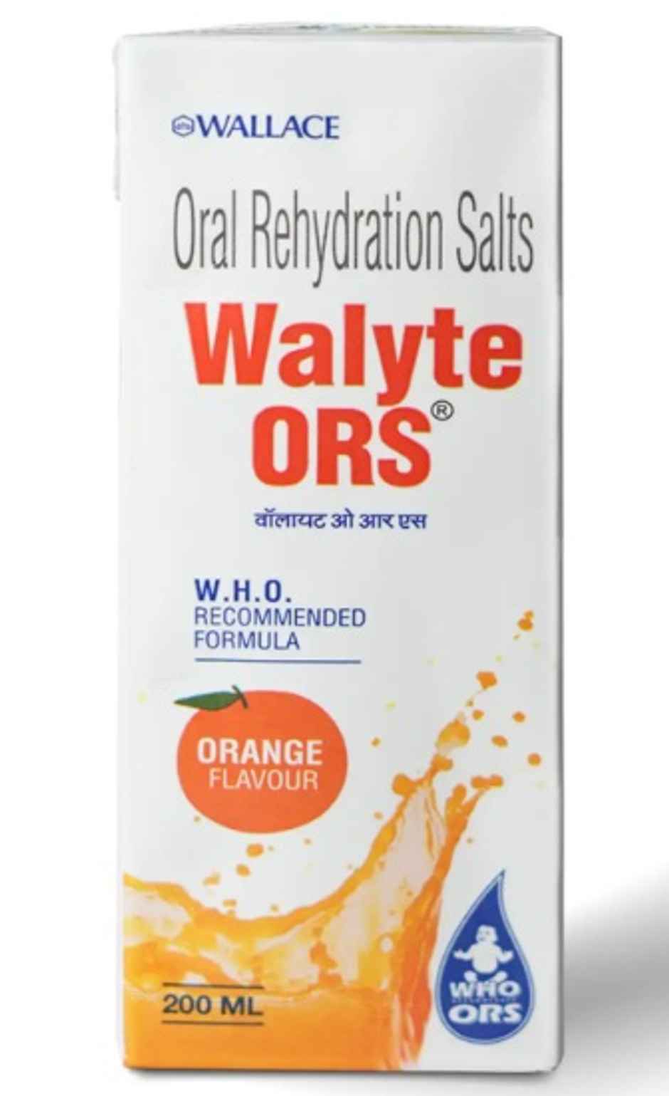 Walyte ORS Orange Flavour Liquid