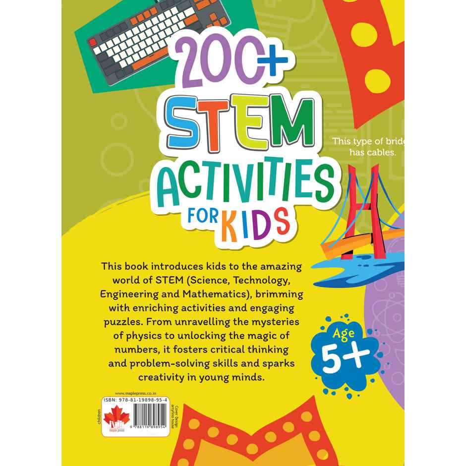 Activity Book for Kids | 200+ STEM Activities | Brain Activity Book for Kids | Age 5+
