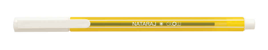 Nataraj 621 Glow Ball Pen | Comfortable Grip | Non-fading Ink | Smooth Writing | Blue