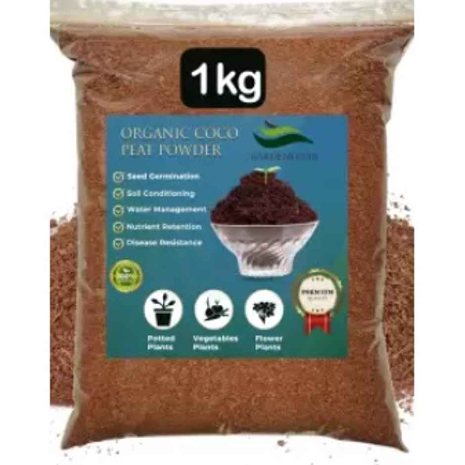 Gardens Coir - Wet Coco Peat Powder Ready To Use | Coir Pith Loose | Home Gardening