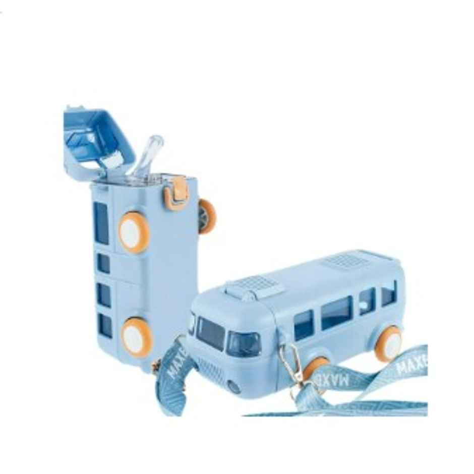 YELLOCUT Bus Water Bottle for Kids | Blue