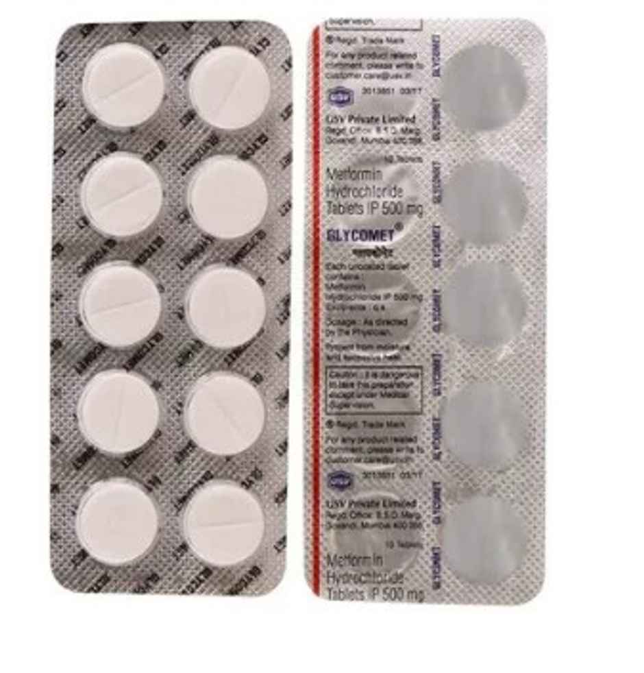 Glycomet 500mg Tablet