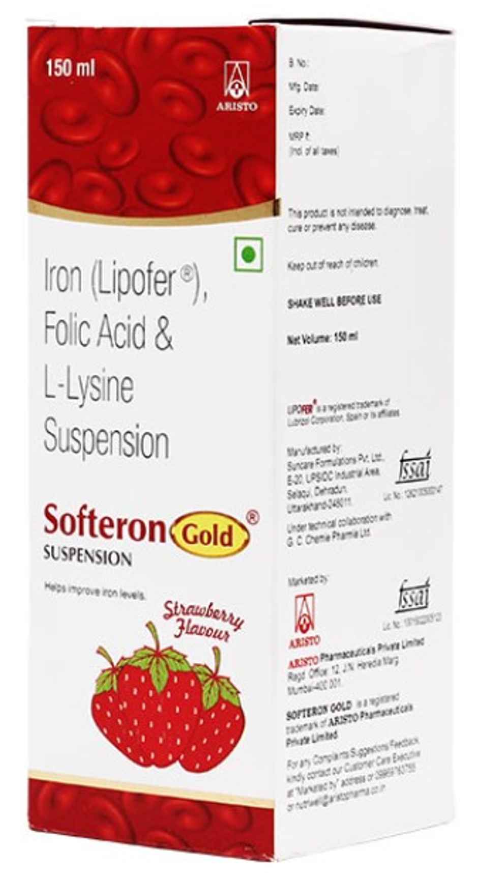 Softeron Gold Strawberry Oral Suspension