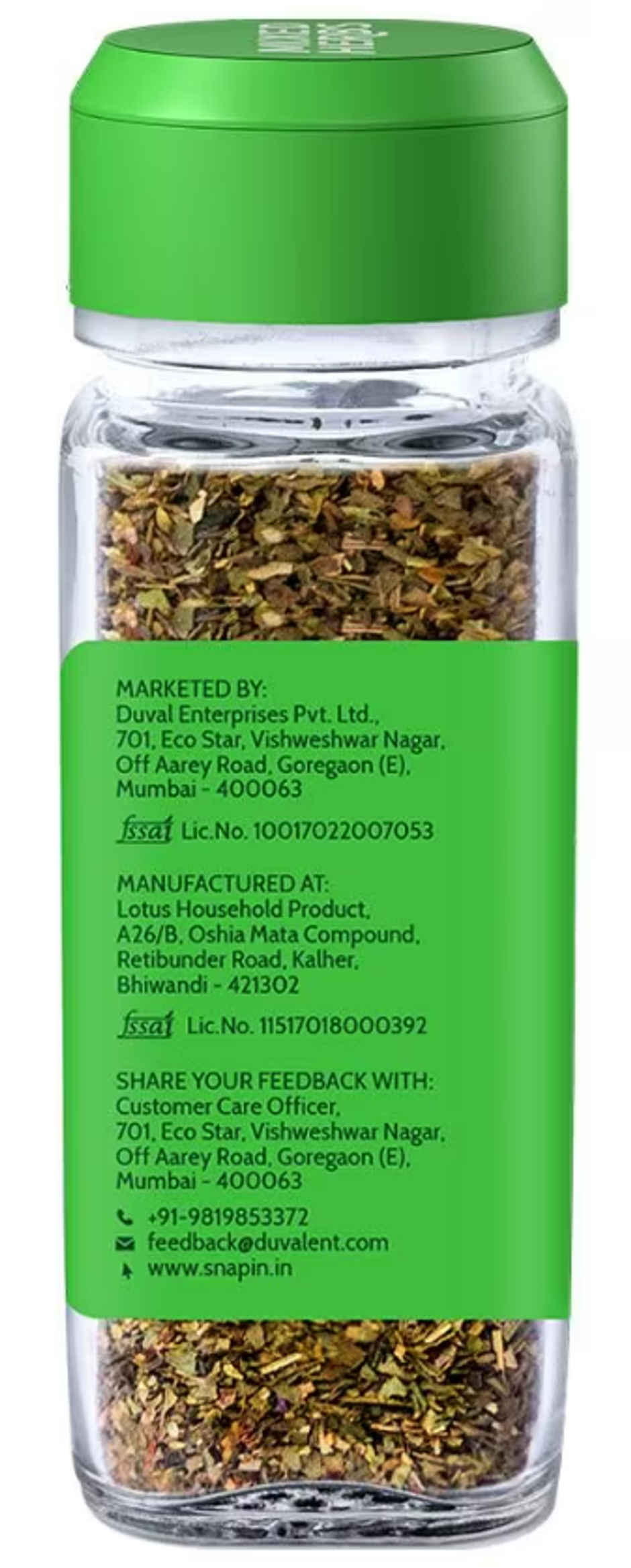 Snapin Mixed Herbs Italian Seasoning