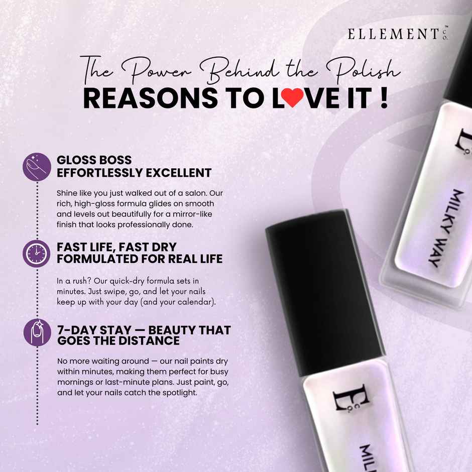 Ellement Co. Nail Polish - Milky Way