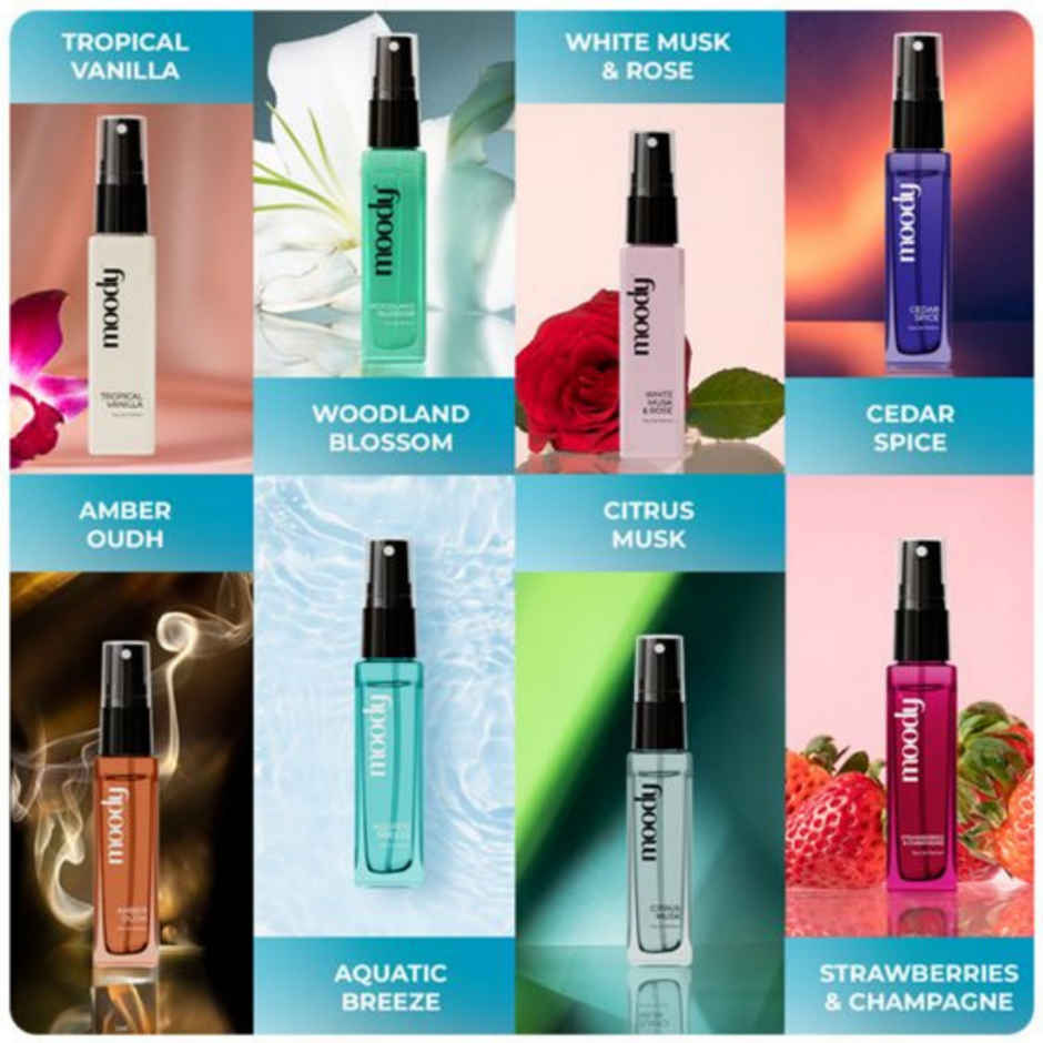 Moody Premium Perfume Gift Set Of 8 In 1 Fragrances
