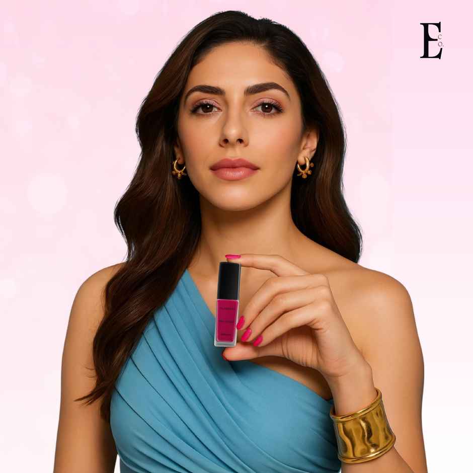 Ellement Co. Nail Polish Berry Blush | Trendy Soft Pink Shade | Glossy Finish | Quick Dry