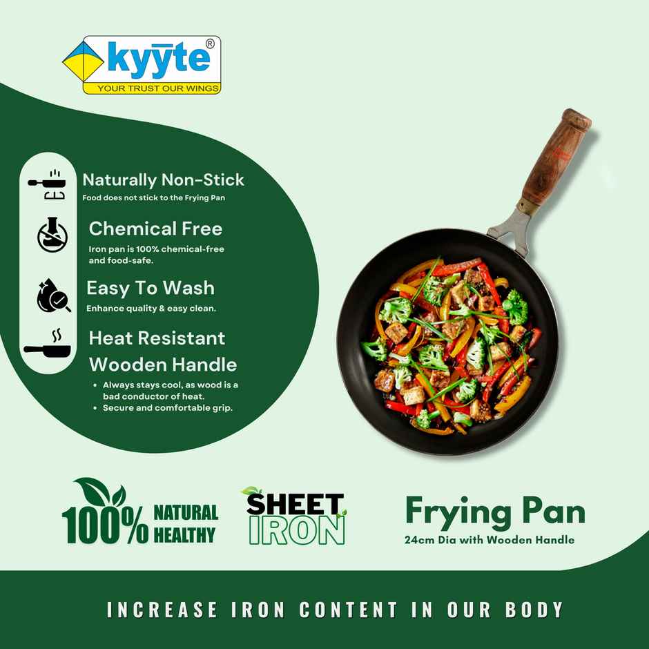Kyyte Ironium Alloy Fry Pan 24 Cm