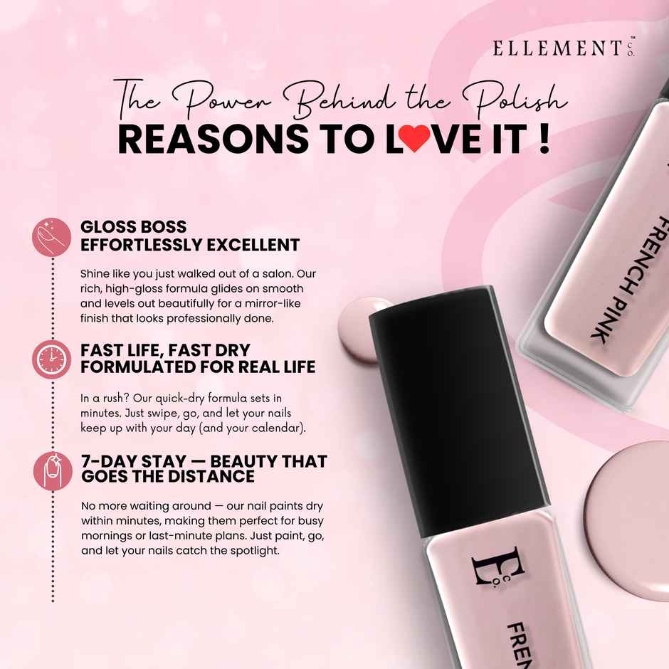 Ellement Co. Nail Polish - French Pink