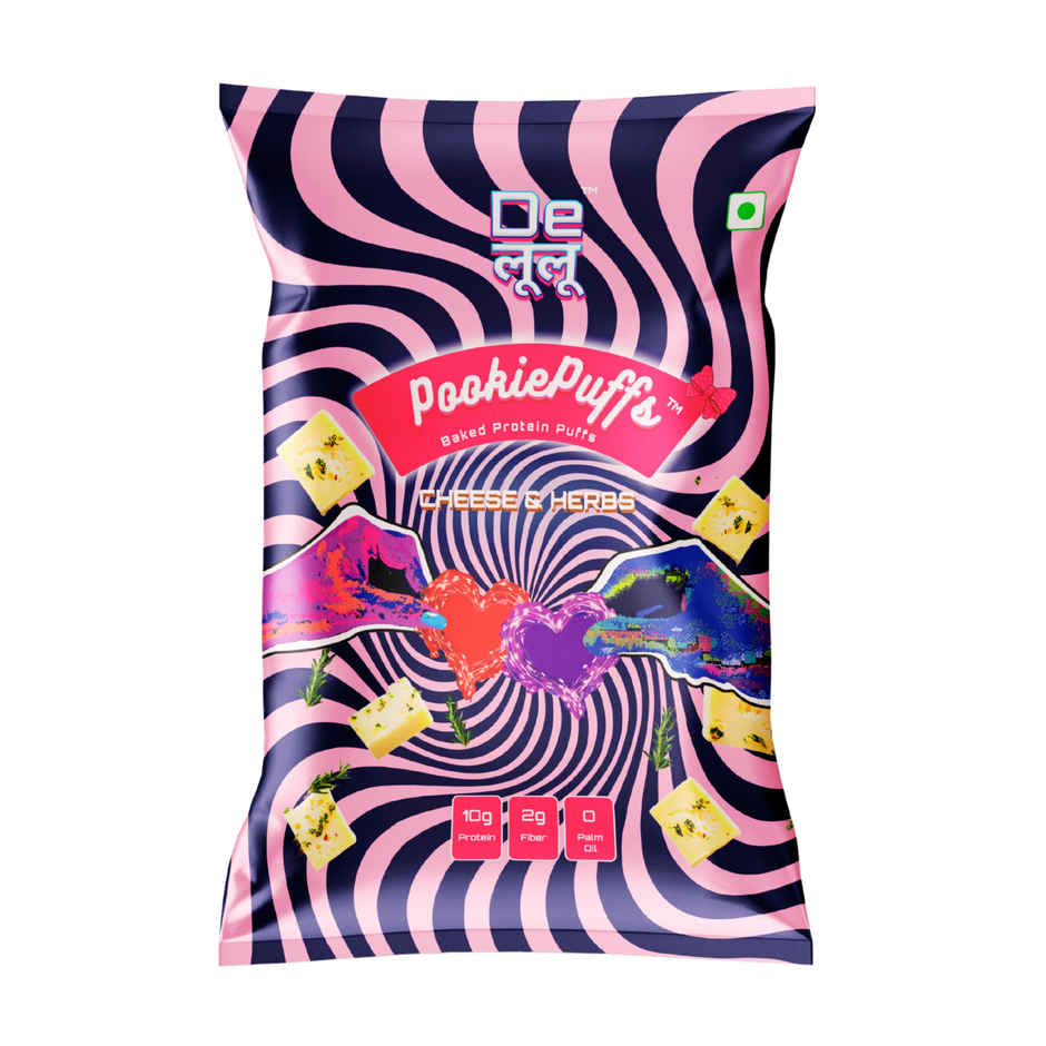 Delulu Pookiepuffs Chips (Cheese & Herbs) - Multigrain Chips