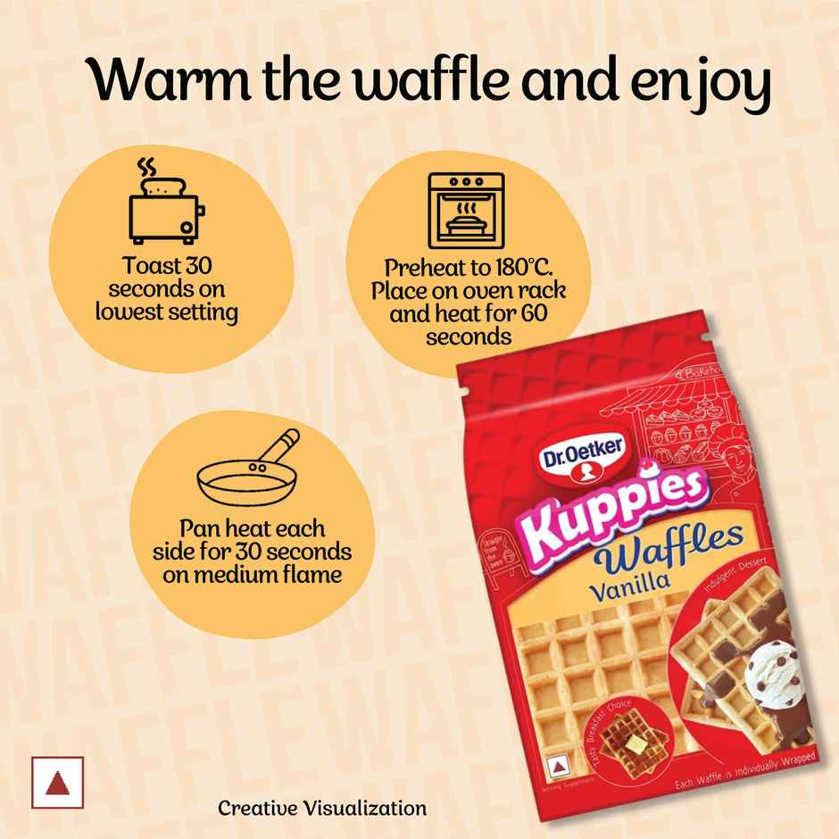 Dr. Oetker Kuppies Vanilla Waffle