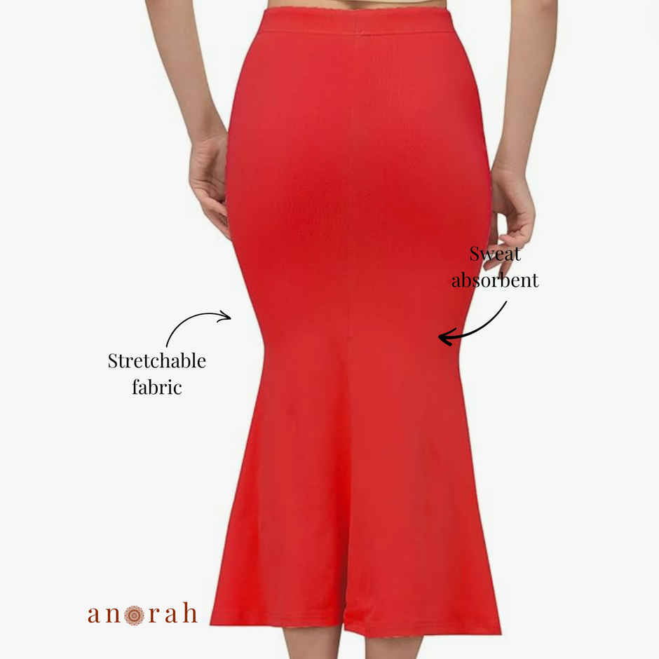 Anorah Saree Shapewear - Red