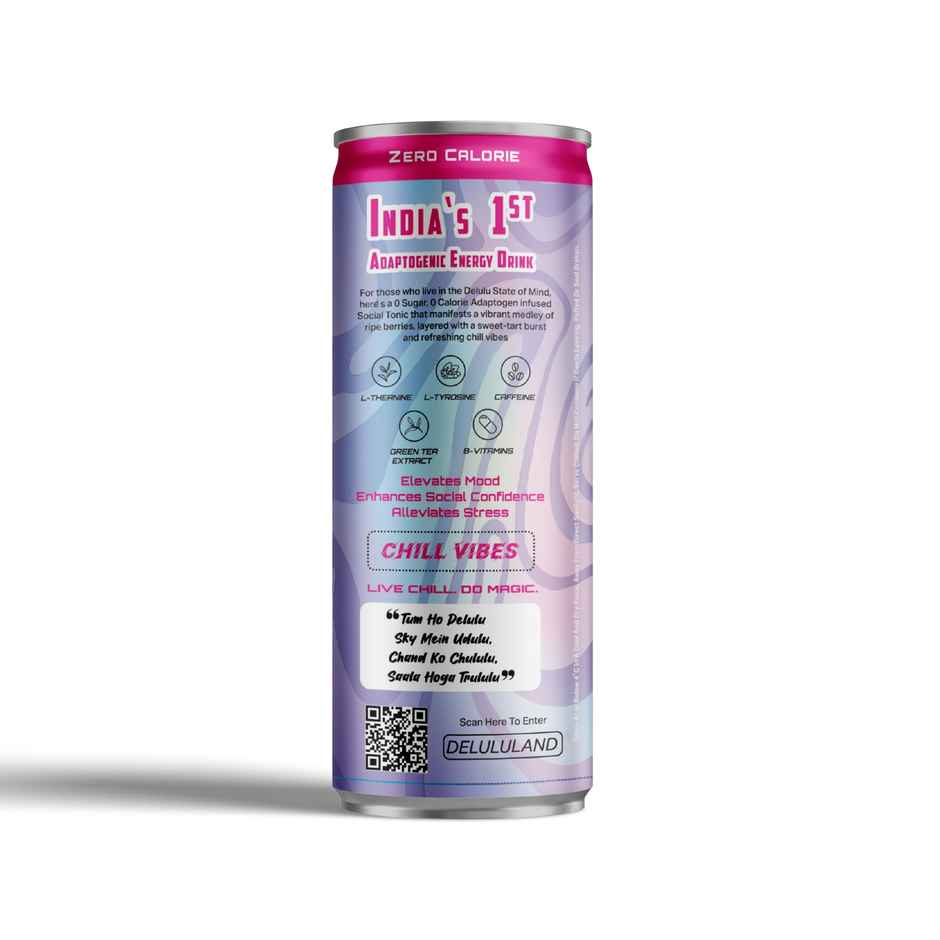 Delulu Manifest Mixed Berry Adaptogenic Energy Drink | Zero Sugar