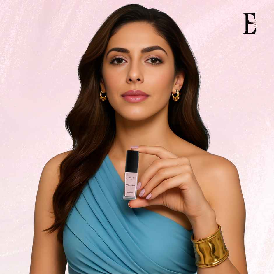 Ellement Co. Nail Polish Pink Champagne | Glossy Party Shade | Quick Dry | Long-Lasting Shine