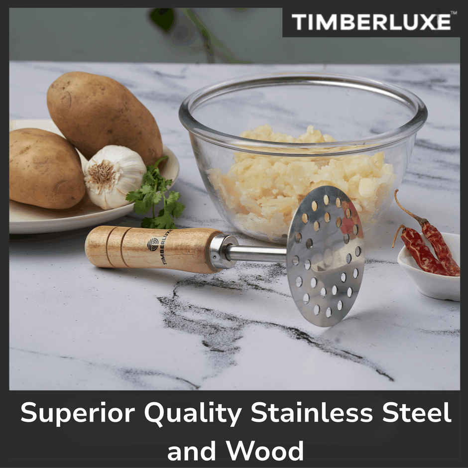 Timberluxe Potato Masher Pav Bhaji Masher