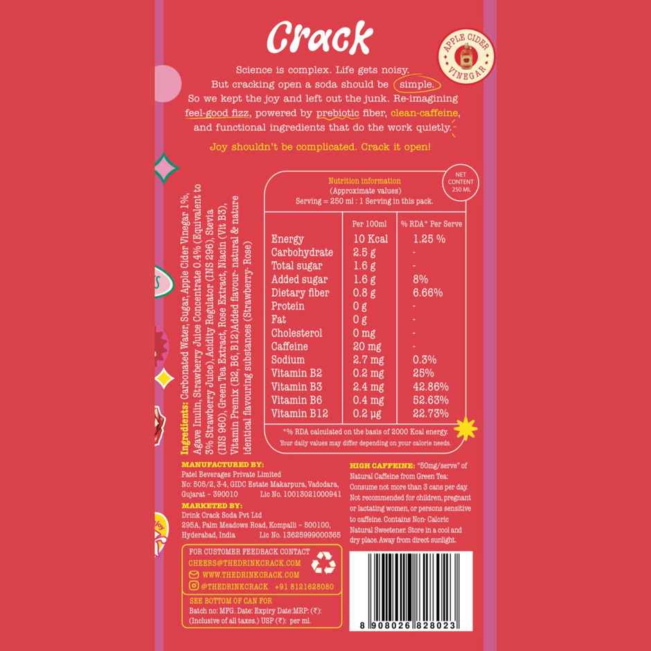 Crack Strawberry Rose Drink