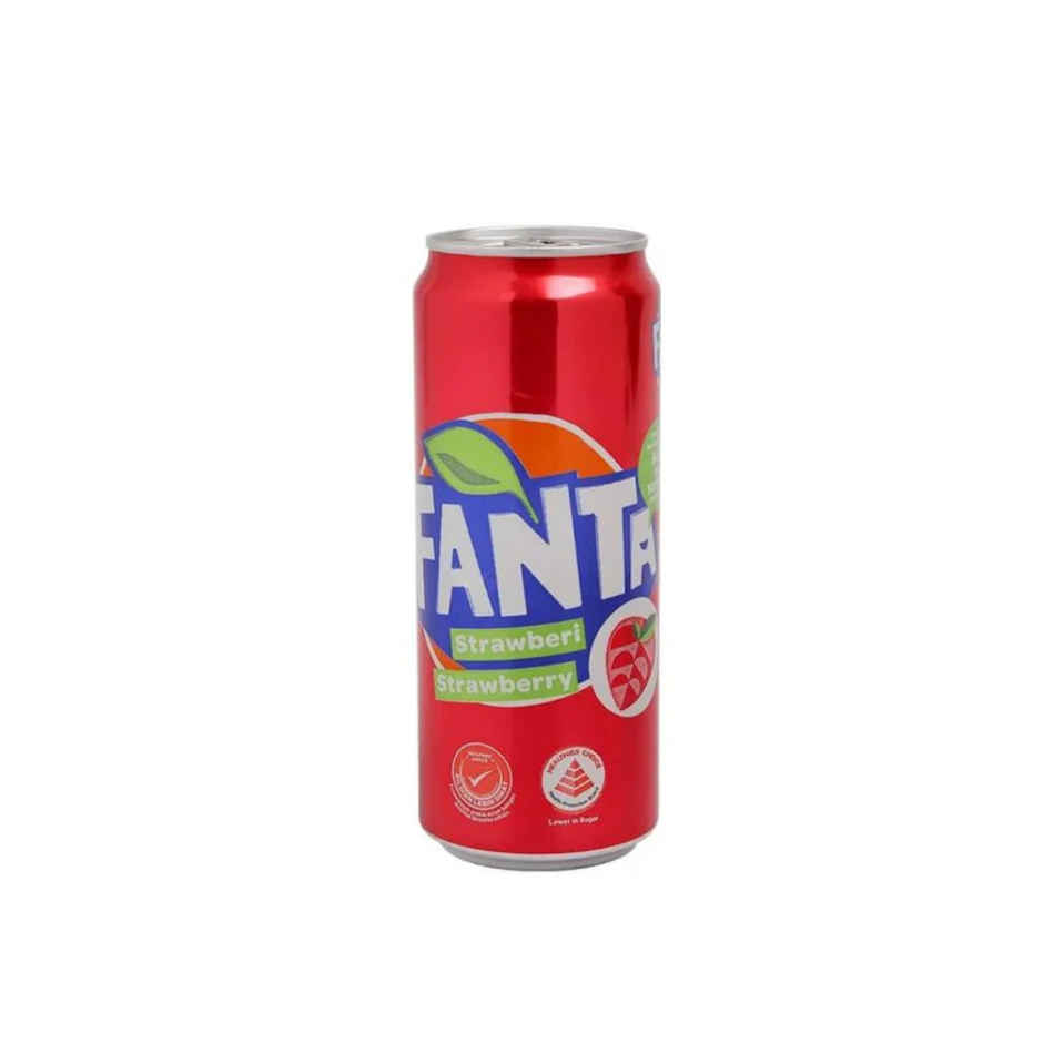 Fanta Strawberry Flavour Soft Drink (Can)