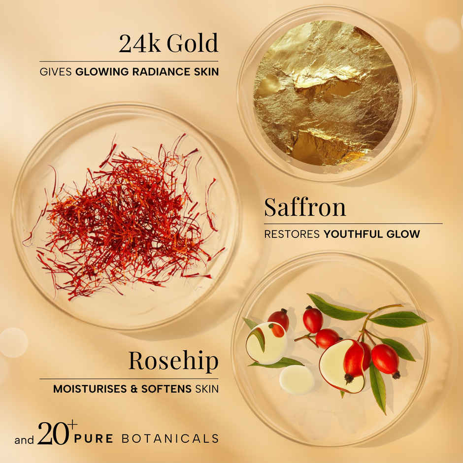 Ras Luxury Skincare 24k Gold Magic Duo - Youthful Glow with Gold Massager | Giftset for Rakhi