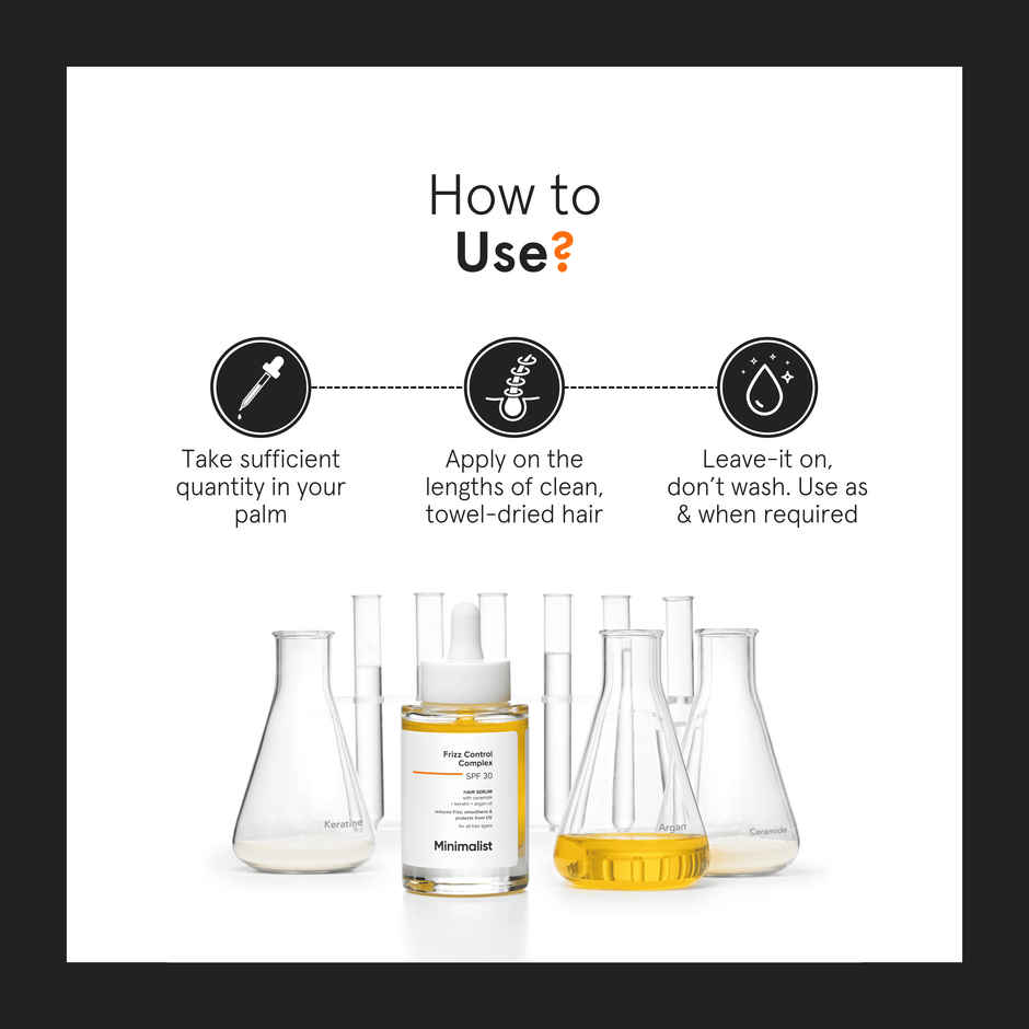 Minimalist Frizz Control Complex SPF 30 Hair Serum