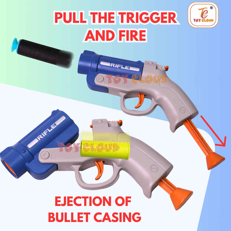 Toy Cloud Soft Foam Darts Bullet Rifle Toy Gun for Kids with 3 Foam Darts And 3 Bullet Shells