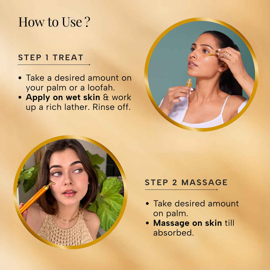 Ras Luxury Skincare 24k Gold Magic Duo - Youthful Glow with Gold Massager | Giftset for Rakhi