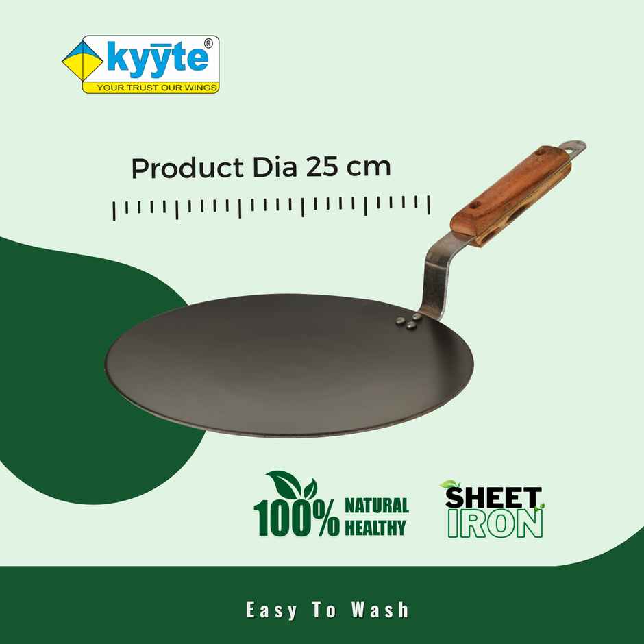 Kyyte Ironium Alloy Concave / Roti Tawa 25 Cm
