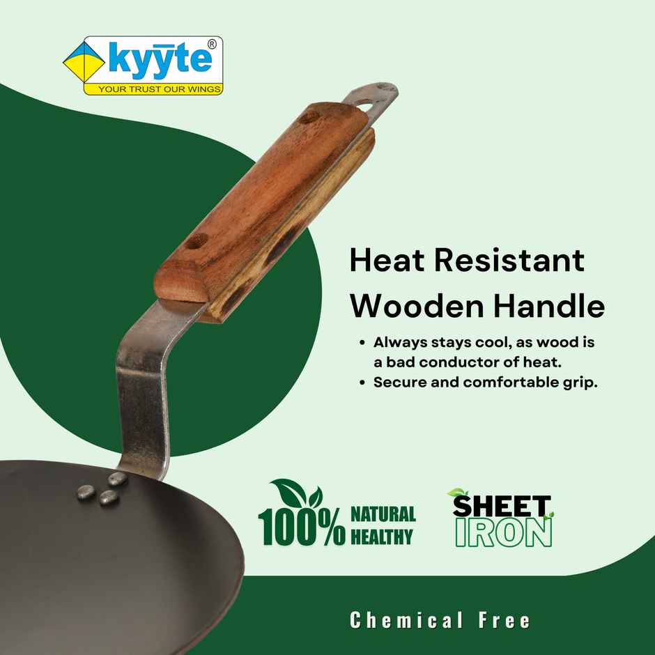 Kyyte Ironium Alloy Concave / Roti Tawa 25 Cm