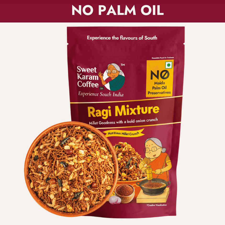 Sweet Karam Coffee Ragi Mixture Namkeen - No Palm Oil