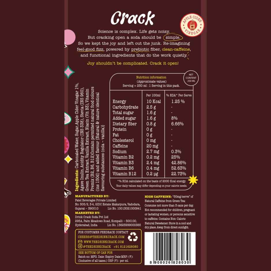 Crack Vanilla Cola Drink