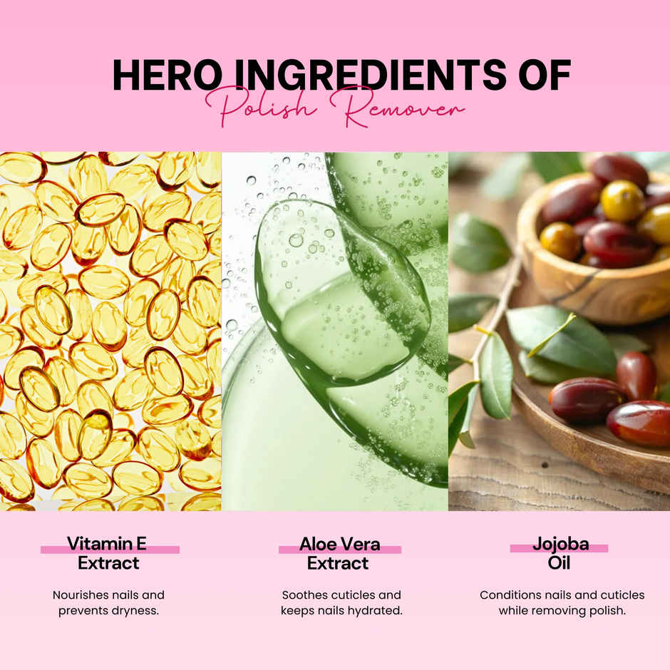 Ellement Co. Nail Polish Remover | Quick & Gentle Removal | Clean Nails in Seconds