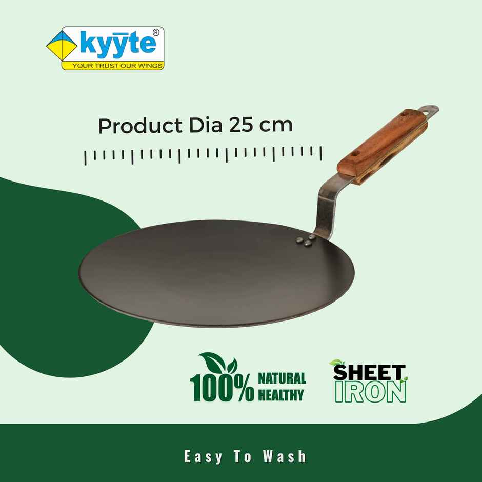Kyyte Ironium Alloy Concave / Roti Tawa 25 Cm