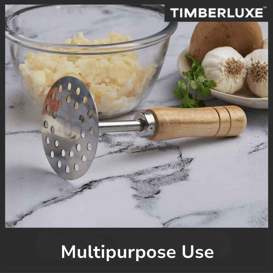 Timberluxe Potato Masher Pav Bhaji Masher