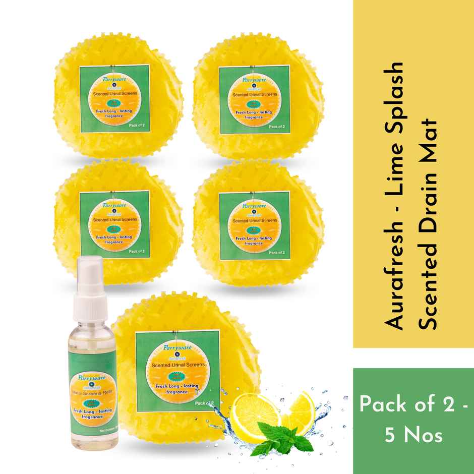 Aurafresh Scented Drain Mat Super Lime | Pack Of 5