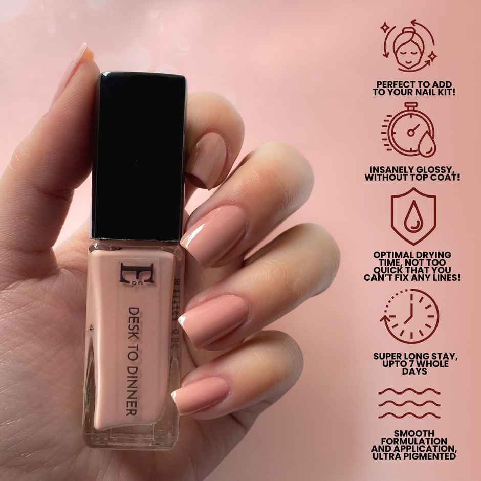 Ellement Co. Nail Polish Desk to Dinner | Office-Friendly Everyday Shade | Glossy Finish
