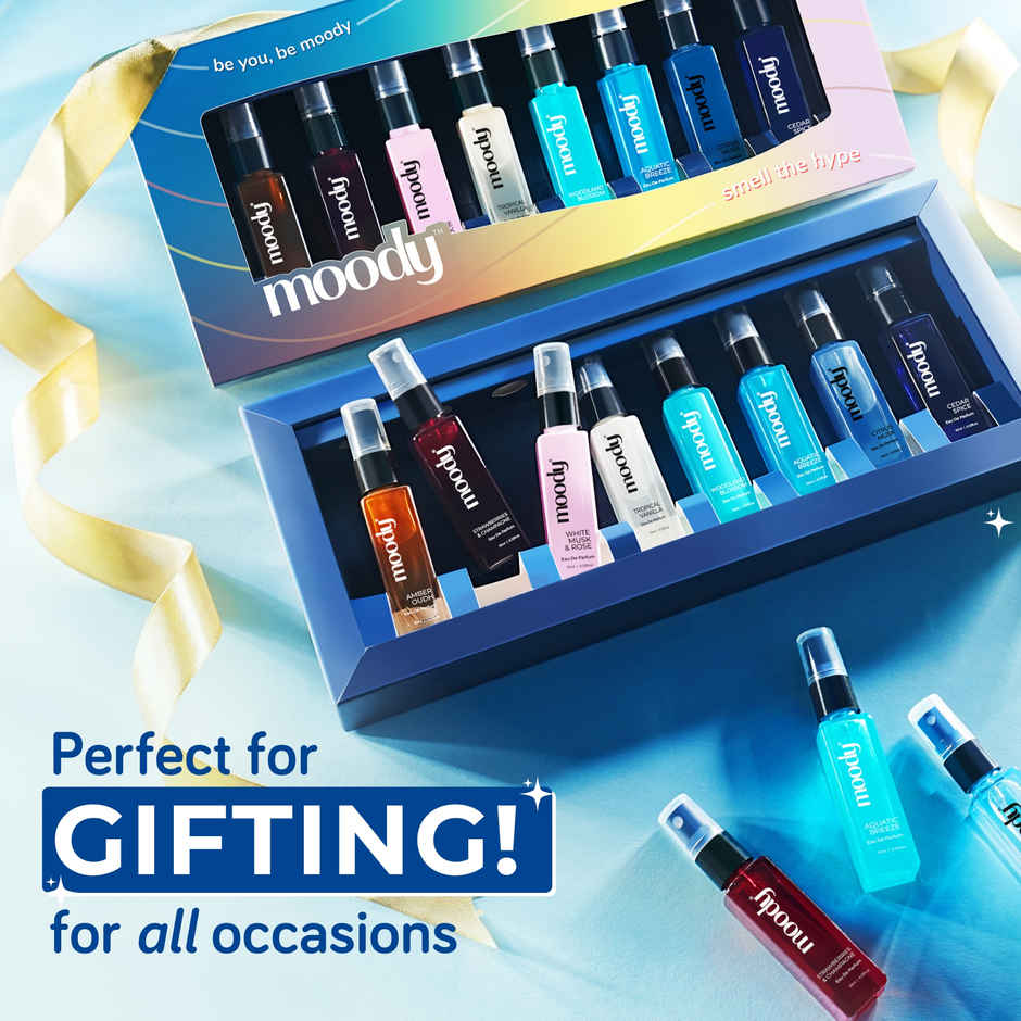 Moody Premium Perfume Gift Set Of 8 In 1 | Unisex Perfume | Gift for Rakhi