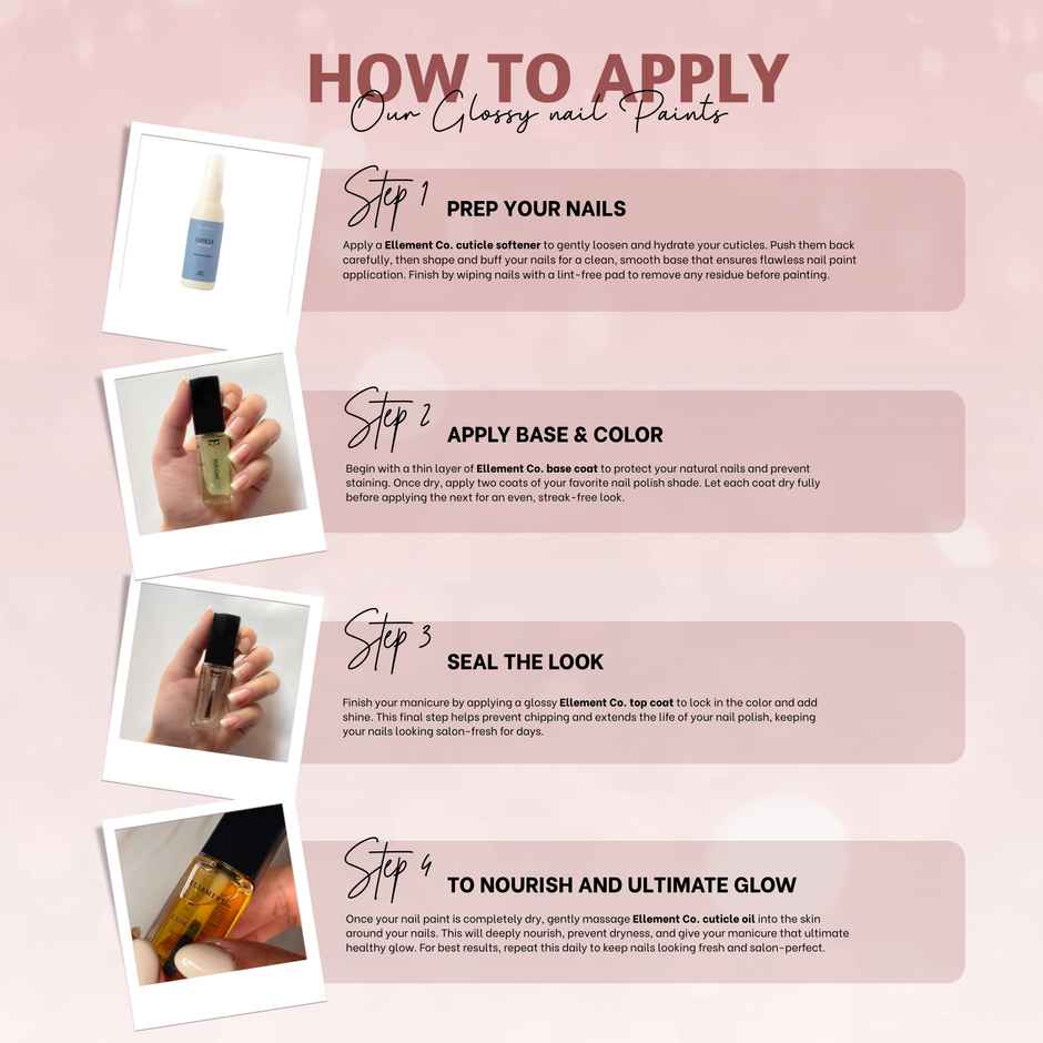 Ellement Co. Nail Polish Desk to Dinner | Office-Friendly Everyday Shade | Glossy Finish