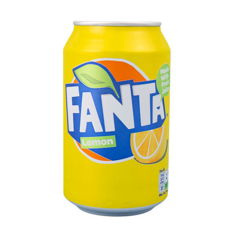 Fanta Lemon Flavour Soft Drink (Can)