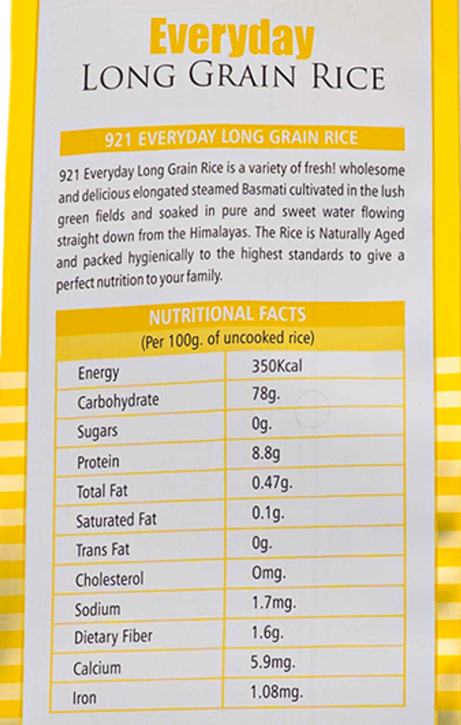 921 Everyday Long Grain Rice