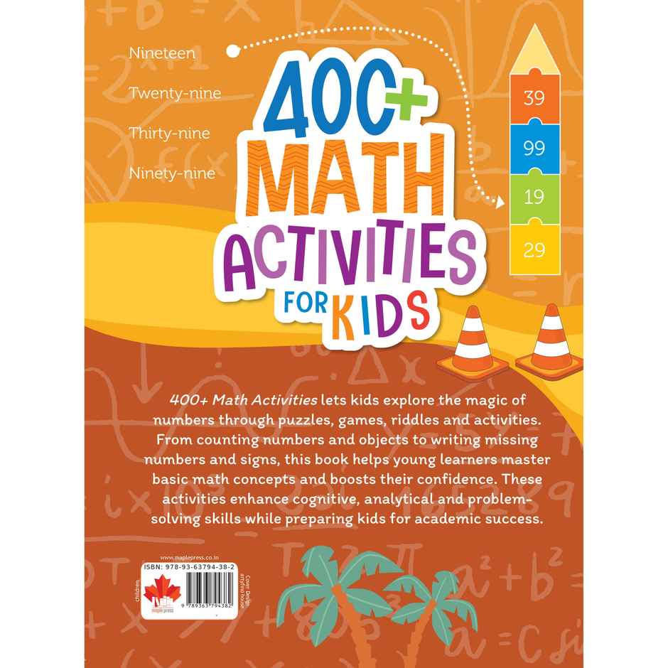 Activity Book for Kids | 400+ Math Activities | Addition, Subtraction, Multiplication, Division