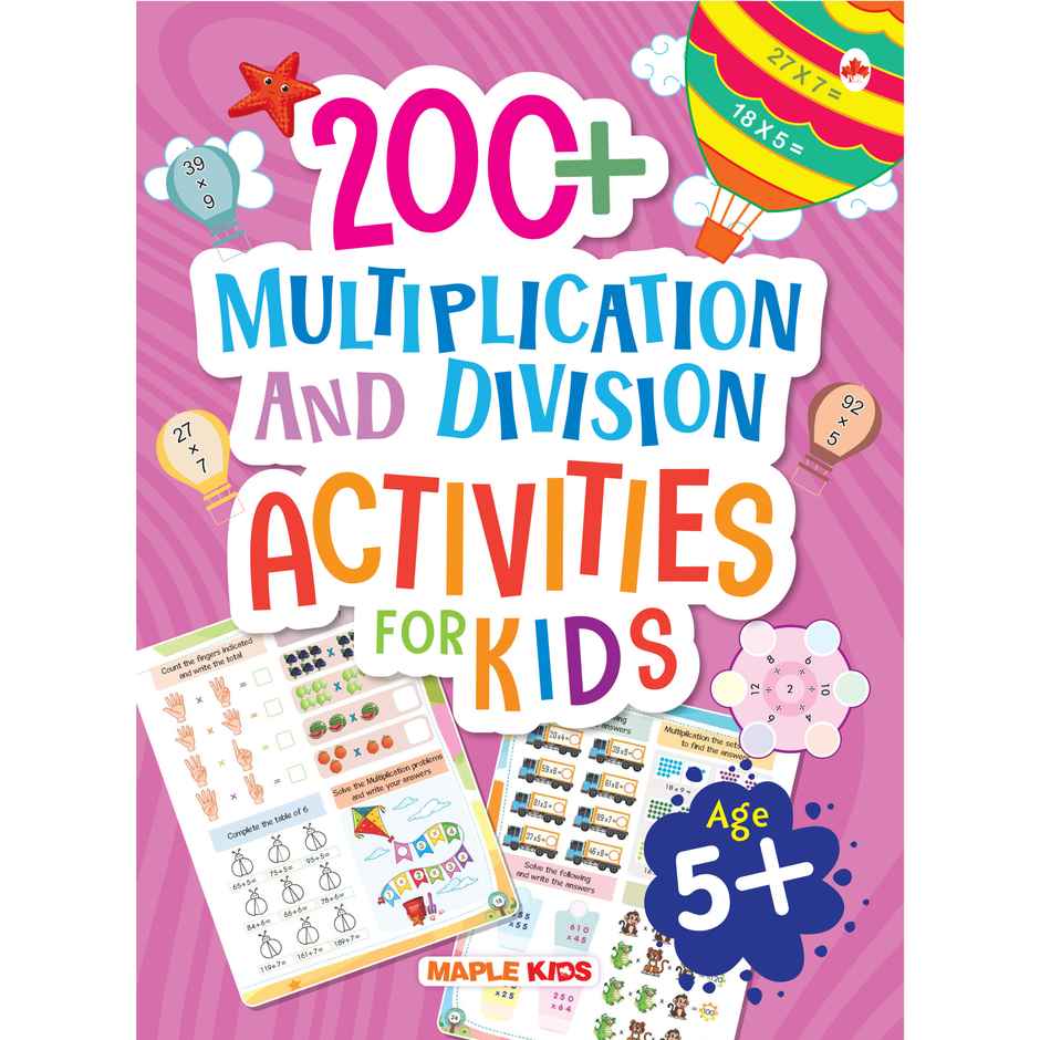 Math Activity Book for Kids | 200+ Multiplication and Division for Age 5+ Years | Math Activities