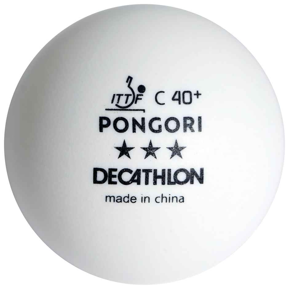Decathlon | Pongori Table Tennis Balls ITTF X4 - White