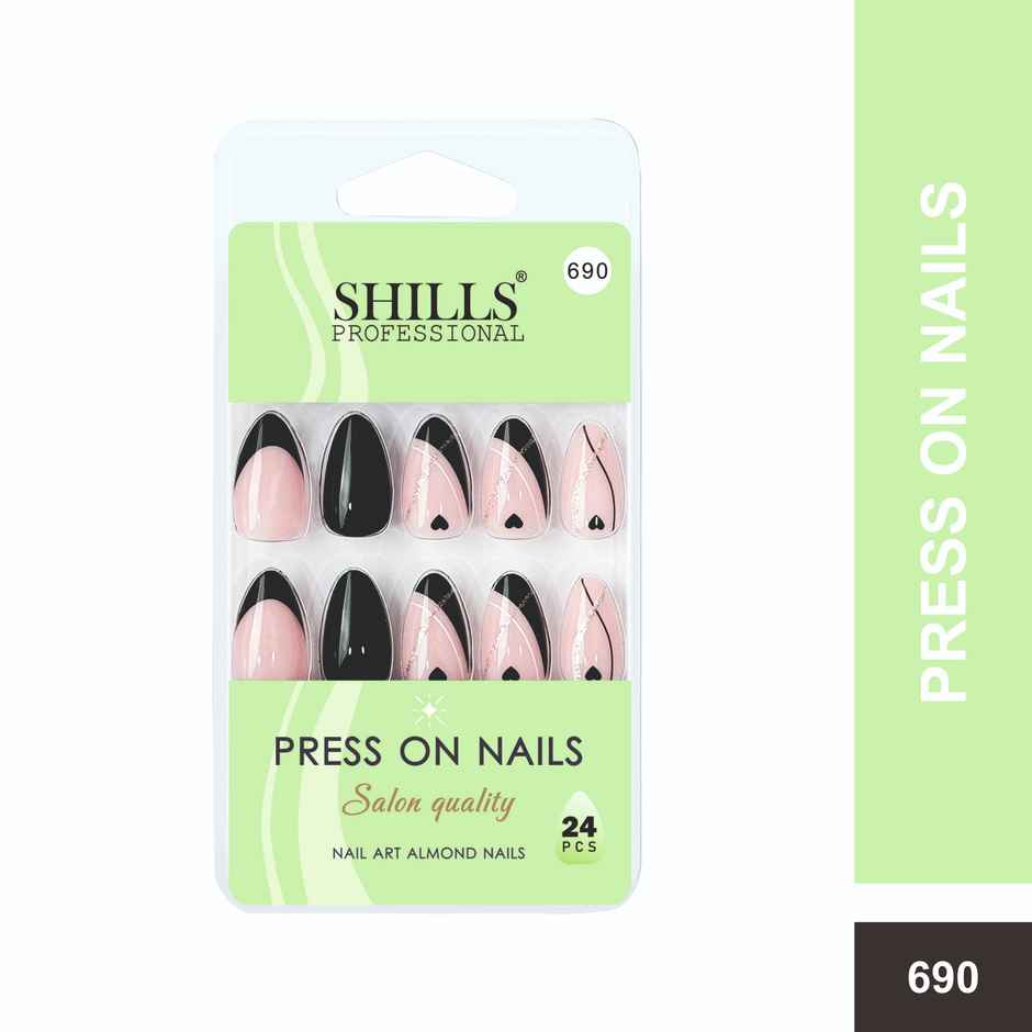 Shills Professional Reusable Almond Press On Nails | SPN-690