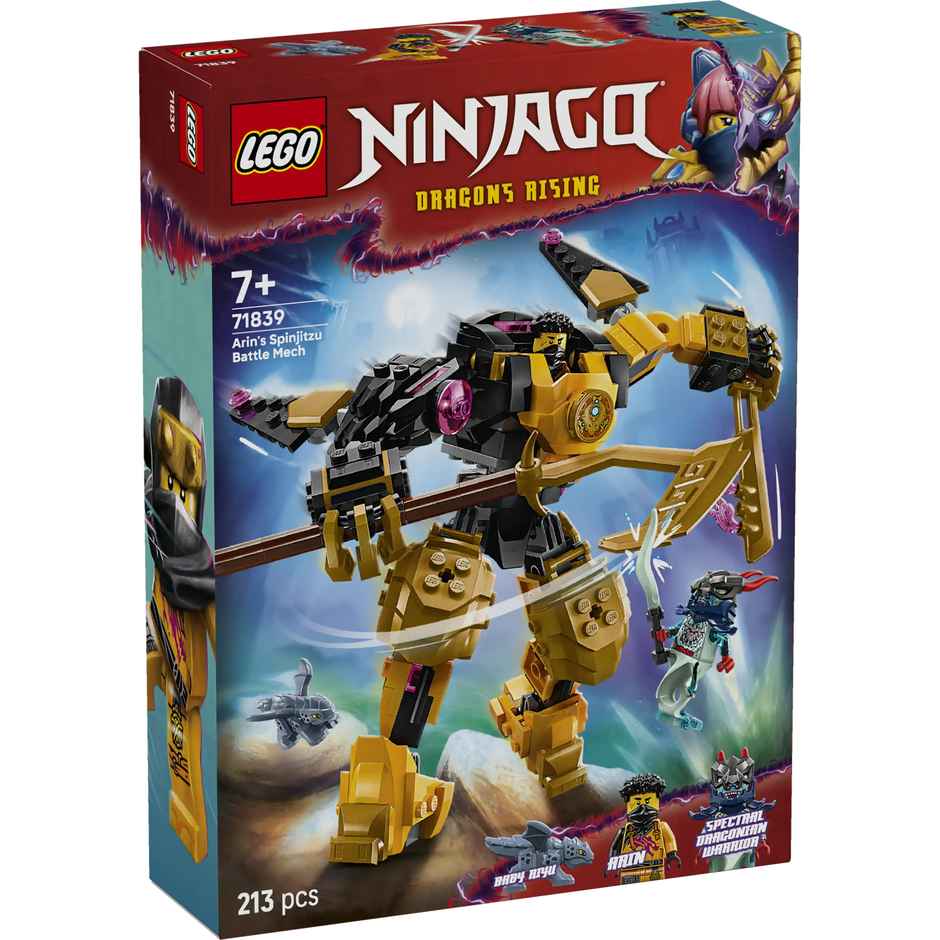 LEGO NINJAGO Arins Spinjitzu Battle Mech Toy Set 71839