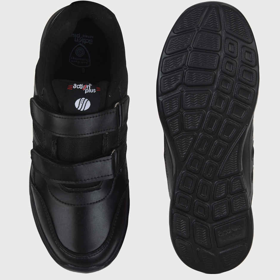 Action Kids School Shoes | AGT-52 | Black - UK 12C