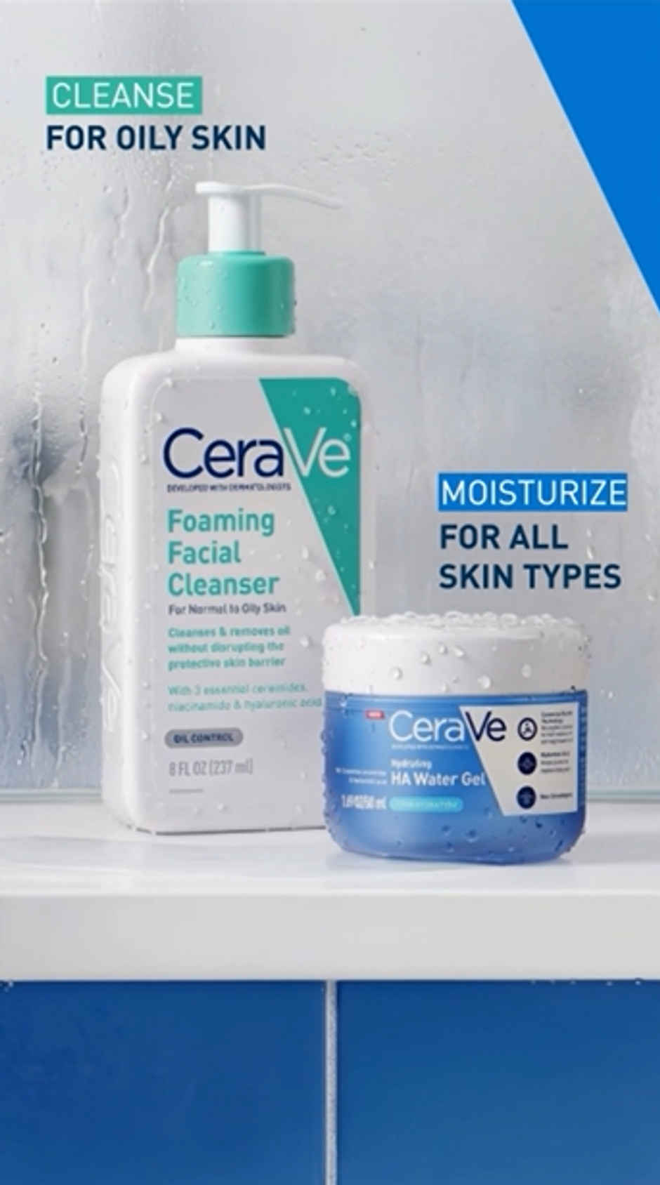 CeraVe HA Water Gel Oil-free Face Moisturizer with Hylauronic Acid & Ceramides for Plumpy Hydration