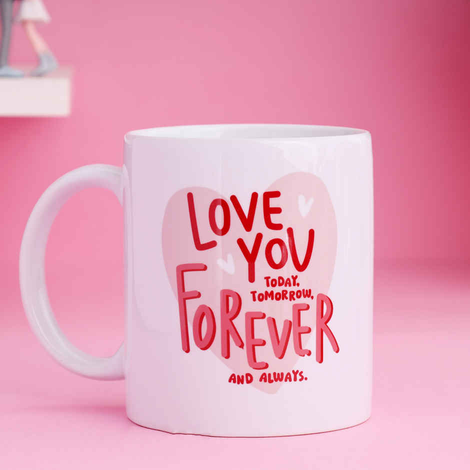 Forever Moments Mug Gift Hamper with Crochet Flower Magnet and Teddy Candle | Oye Happy